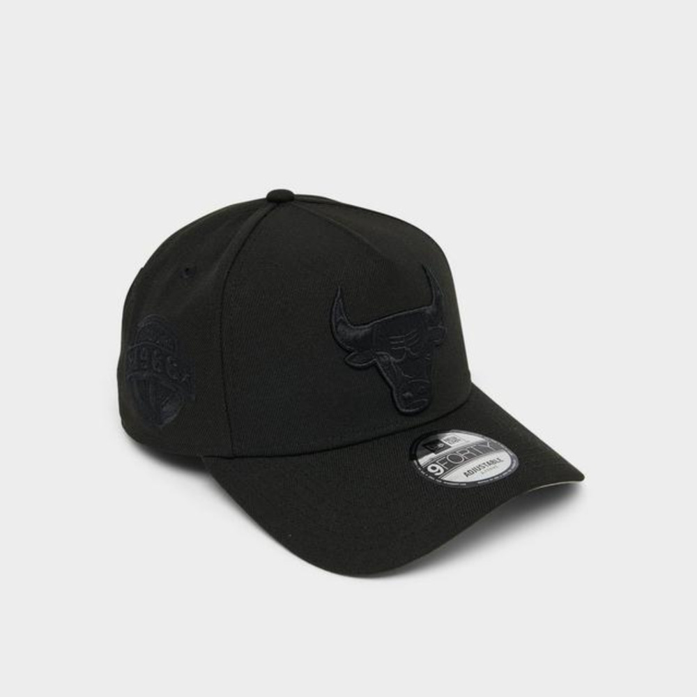 New Era Chicago Bulls Nba 9Forty Snapback Hat In Black